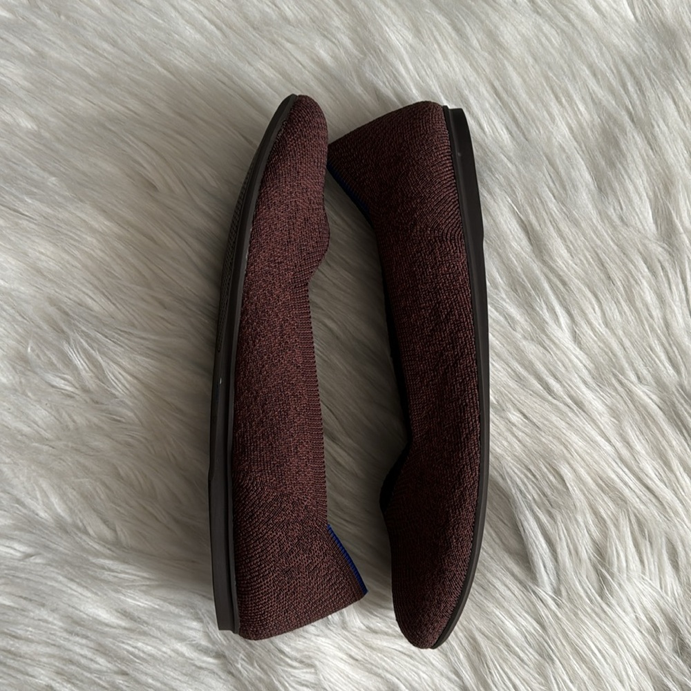 Rothy's Retired Truffled Python Round Toe Flats S… - image 5